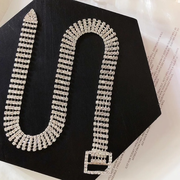 🔥LAST 1🔥NEW RHINESTONES CRYSTAL CHOKER/BRACELET - Picture 5 of 7